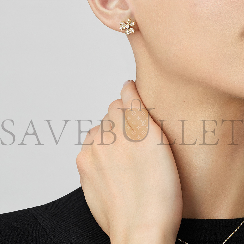 VAN CLEEF ARPELS FRIVOLE EARRINGS, MINI MODEL - YELLOW GOLD, DIAMOND VCARP24200 VAN CLEEF ARPELS FRIVOLE EARRINGS, MINI MODEL - YELLOW GOLD, DIAMOND VCARP24200